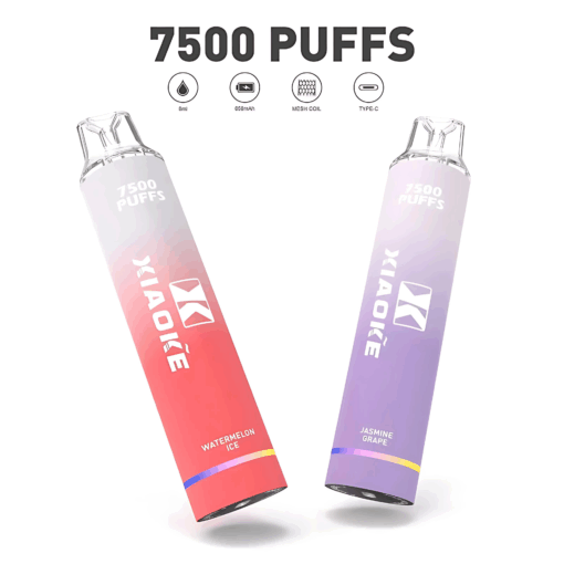 XIAOKE 7500 PUFFS 梟客棄式抛電子煙 一次性霧化桿