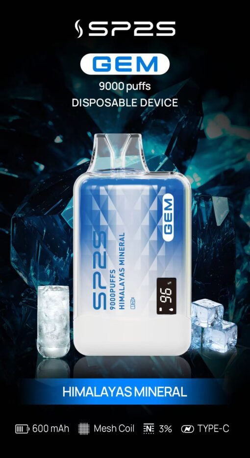 SP2S GEM 9000 PUFFS 拋棄式電子煙 一次性霧化桿：圖片 9